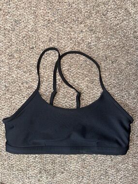 Alo Yoga Black Airlift Bra Women's Scoop  (AB Cup)